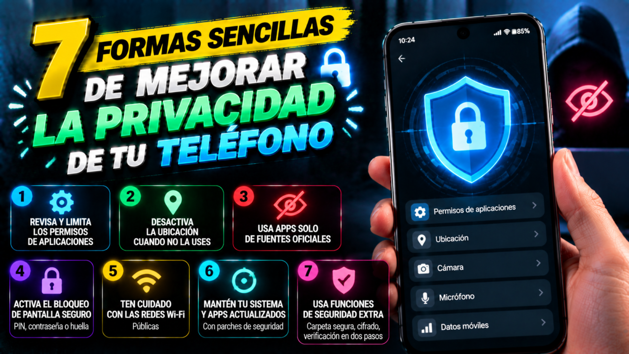 7 formas sencillas de mejorar la privacidad de tu teléfono