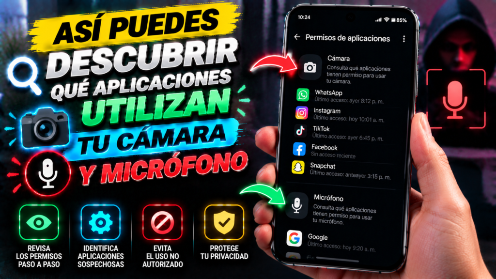 Así puedes descubrir qué aplicaciones utilizan tu cámara y micrófono