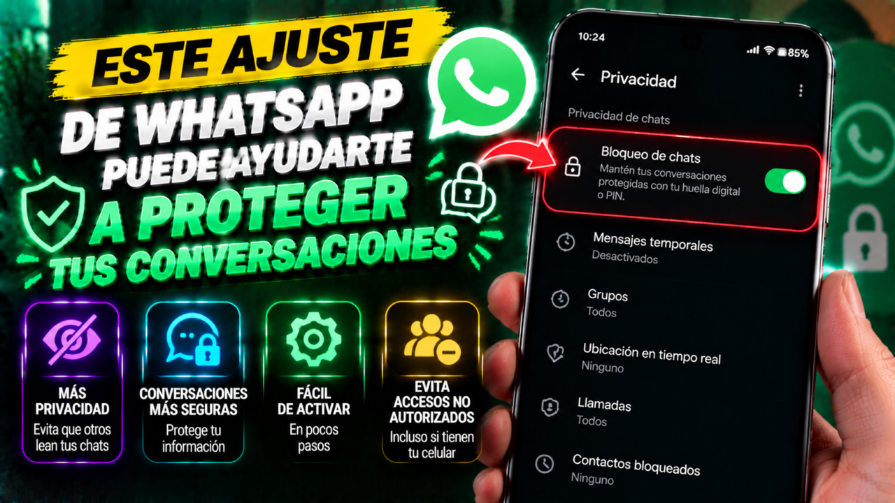 Este ajuste de WhatsApp puede ayudarte a proteger tus conversaciones