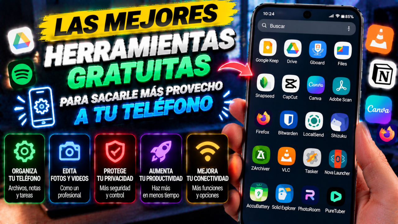 Las mejores herramientas gratuitas para sacarle más provecho a tu teléfono